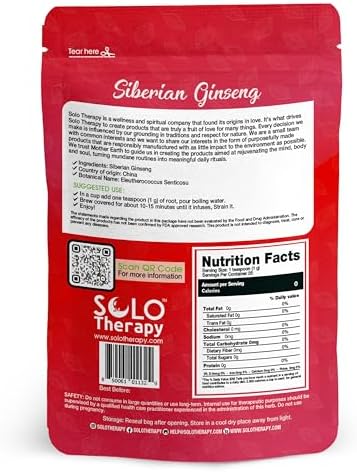 Siberian Ginseng Root 28 Grams - Cut and Sifted - Siberian Ginseng Tea - Eleutherococcus Senticosus - Resealable Bag (Siberian Ginseng Root)