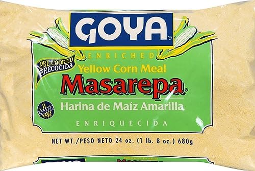 Goya Foods Masarepa Pre-Cooked Yellow Corn Meal, 24 Ounce (Pack of 12)