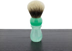 Yaqi Two Band Silvertip Shaving Brush, Mountain Lake Handle, 24mm