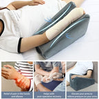 Arm Elevation Pillow Arm Wedge Pillows for Adults Arm Support Pillow with Pocket for Post Surgery Elbow Rest Pillow with Removable Pillow for Sleeping(Grey)