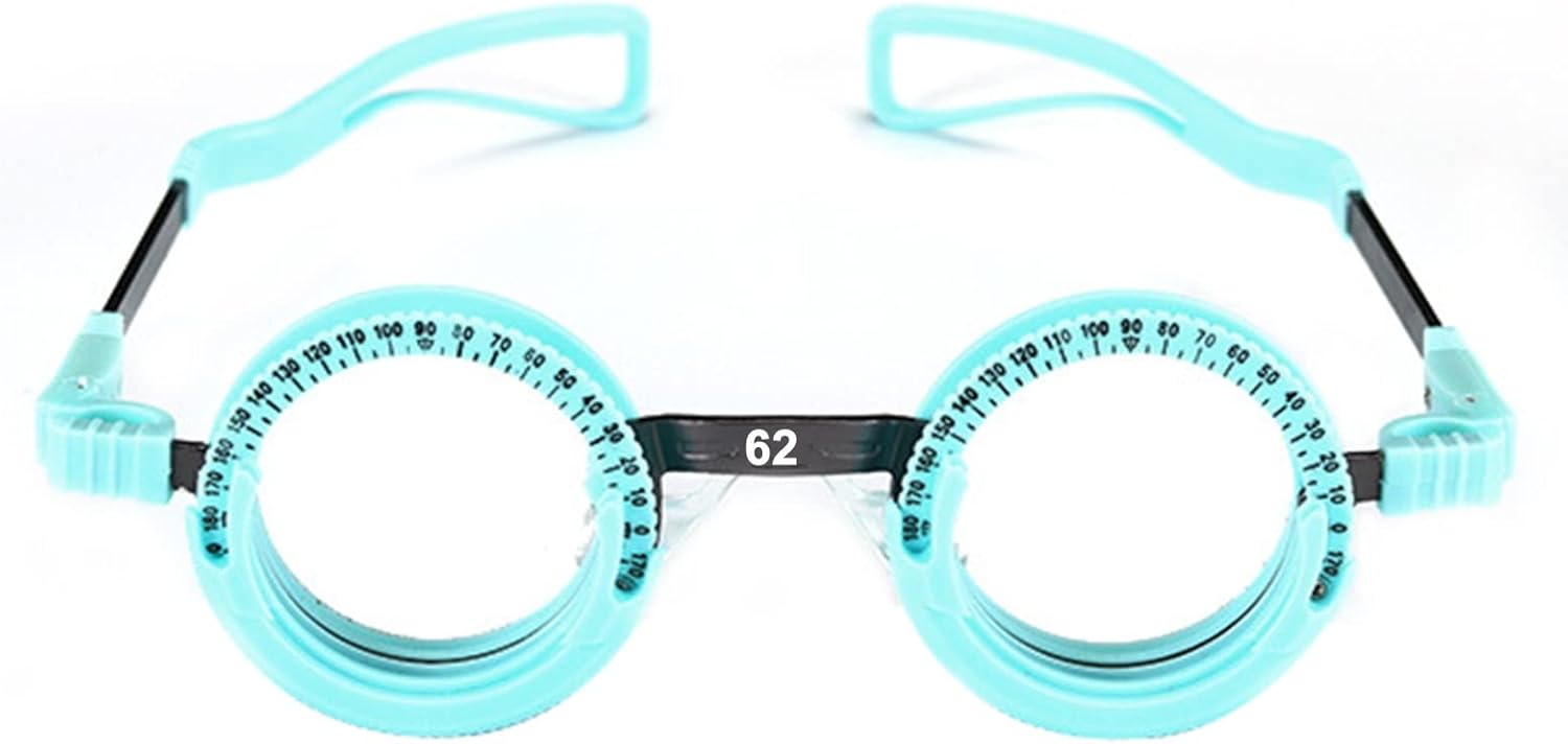 Fixed Trial Frame Optometric Universal Optical Trial Frame PD 50-72mm Optical Trial Frame Ophthalmology Trial Frame Test Optometrist (Color:Blue,Size:PD62)