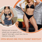 Women Lingerie Fishnet Bodysuit Sparkle Rhinestone Sexy Mesh Teddy Lingerie One Size