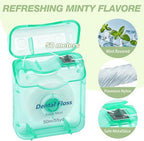 Dental Floss Bulk Travel,50m/55yd Floss in Bulk Mint Flavored Travel Dental Floss Waxed Oral Care for Adults Homeless Teeth Giveaways Kids Patients (7 Colors,Pack of 14)