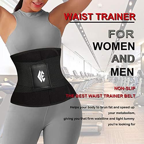 ChongErfei Waist Trainer Belt for Women Man - Waist Trimmer Ab Belt - Tummy Control Body Shaper
