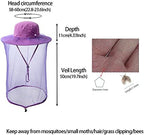 Bee Keeping Beekeeper Veil hat gnats Insect Bug Mosquito Hats Fishing Gardening Cap with Head net Netting mesh Hood