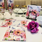 20-ct 13x13 Lucy Rose Napkins for Valentine's Day, Mother's Day - Floral Paper Napkins for Decoupage, Decorative Pretty Napkins