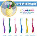 Kids Toothbrush Suction Cup with Covers, Toddler Toothbrush Soft Bristles, Child Toothbrush Suction Cups For Easy Access, Toddler Toothbrushes Handles Perfect For Tiny Hands of Boys and Girls (6 Pack)