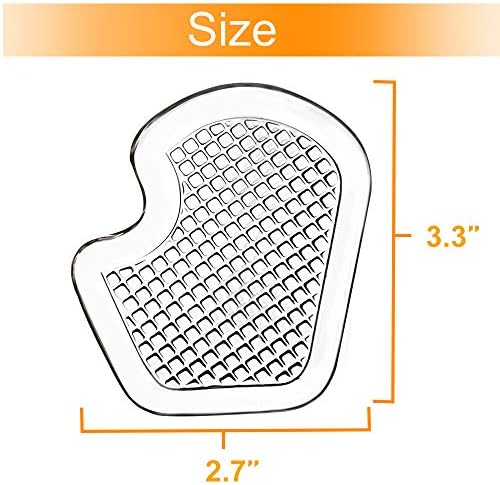 Kimihome Metatarsal Pads 8 Count Gel Cushions, Ball of Foot Cushion Protect and Relieve Metatarsal, Sesamoid, Ball of Foot Pain - 4 Pairs