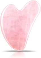 Gua Sha Facial Tools, Rose Quartz Guasha Tool for Face & Eye, Puffiness Reducing & Jawline Sculpting Face Stone Gua Sha Tools for Skin Care Woman GuaSha Stone Tool, Pink