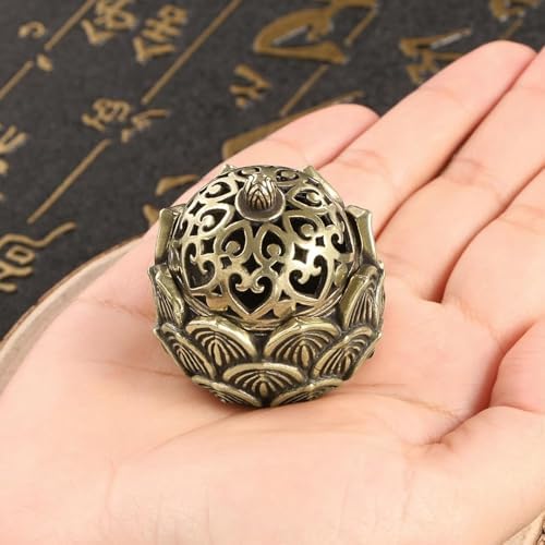 2 PCS Large Hollow Lotus Incense Burner Aromatherapy Diffuser for Home Decor Zen Meditation Spa Yoga Office Tea Room Strong Scent Dispersion