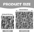 40Pcs Zebra Print Party Napkins - Jungle Animals Themed Disposable Paper Napkins for Zebra Birthday Parties, Safari Animal Celebrations, Baby Baptisms, Birthday Gatherings & More