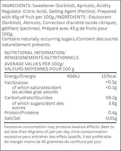 Stute Foods - Diabetic Range - Apricot Jam - 430g