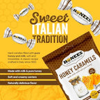 Honees Honey Caramels Hard Candy Individually Wrapped | Natural & Healthy Candy, Italian Made with Milk & Pure Honey, 1 Pack (2.85 oz)