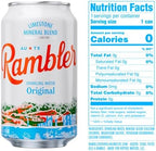 AUTX RAMBLER Sparkling Water, Texas Limestone Mineral Blend, Original Natural Flavor, 12-Ounce Cans, Three 8-Packs (24 Cans)