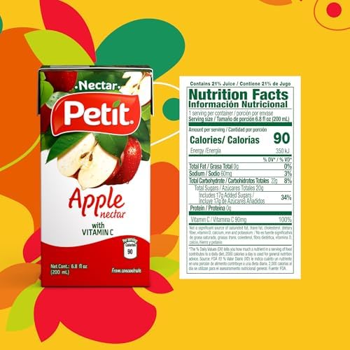 Petit Apple Nectar, 200 ml (Pack of 24) – Refreshing Fruit Beverage