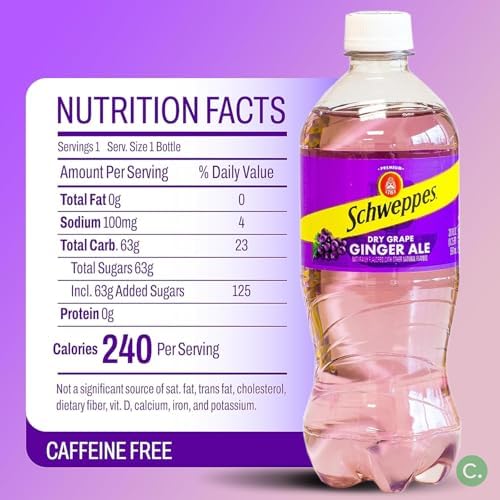 Schweppes Ginger Ale - Refreshing, Crisp, Delicious - 12, 20oz Bottles (20oz, Variety)