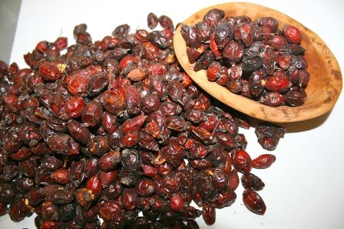Organic Bio Herbs-Organic Dried Rosehip Fruit Whole (Rosa Canina) 1 lb.