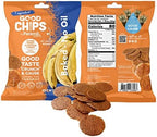 Baked Sweet Plantain Crisps by GOOD CHIPS! Crispy, Crunchy, Oil-Free, Healthy Maduritos - 0.7 oz bags - Pack of 12