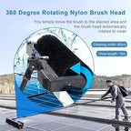 Electric Solar Photovoltaic Panel Cleaning, Solar Panel Cleaning Kit with Extension Pole, Professional Long Reach Soft Brush for Solar Panel Cleaning Rotary Photovoltaic Cleaning 5.5m/18ft