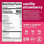 NuTrail Nut Granola Cereal, Vanilla Strawberry, No Sugar Added, Keto, Low Carb, Gluten Free, Grain Free, Healthy Breakfast 8 oz. 1 Count