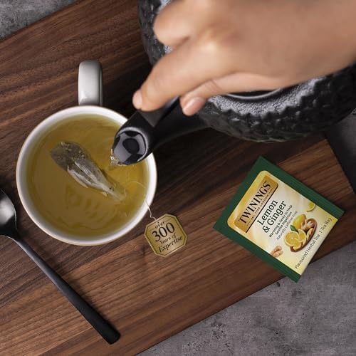 Twinings Tea Bag Sampler Variety with White Wooden Organizer (60 Count) 40 Different Flavours, Gift for Tea Lovers: Women, Men, Mom, Dad, Family, Friends, Couples