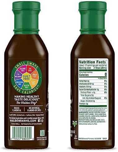 Walden Farms Chocolate Syrup – Perfect for Coffee, Desserts, Ice Cream – Zero Calorie, Sugar-Free, Low Carb, Keto-Friendly, Gluten-Free, Vegan – 12 oz Bottle
