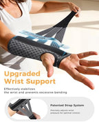 Carpal Tunnel Wrist Brace for Women&Men, [Ultra Breathable & Upgraded Support] Night Wrist Support with Metal Splints Fit Right Hand, Rigid Hand Brace for Tendonitis, Sprain, Arthritis, Pain Relief(Black, S/M, Left Hand)