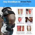 Comfyorthopedic Men & Women UPGRADED OA Unloader Knee Brace, Medial Arthritis Pain & Osteoarthritis Offloader, Best Bone on Bone Cartilage Joint Support L1851 L1843 Built-in Hex Key, Right