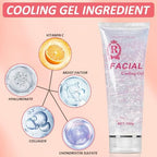 YMEYFAN 3PCS Conductive Gel, Cooling Gel for Salon Hair Removal Machine Skin Care, Moisturizing Hydrating Suitable for Facial Device for Women and Men in Body or Face Cools (900ML)