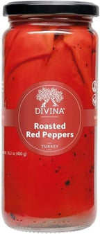 DIVINA, Peppers Red Roasted, 16.2 Ounce