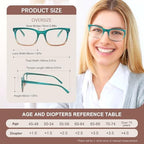 3 Pack Reading Glasses for Women Oprah Style Fashion Computer Readers +1.5