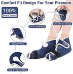 AOBOCO 1 Pair Foot Heating Pad for Feet Plantar Fasciitis, Heated Foot Warmers for Achilles Tendonitis Sprained Ankle Heel Spur, Heated Ankle Wrap Warmer with 86-158℉ Heat and Time Sets