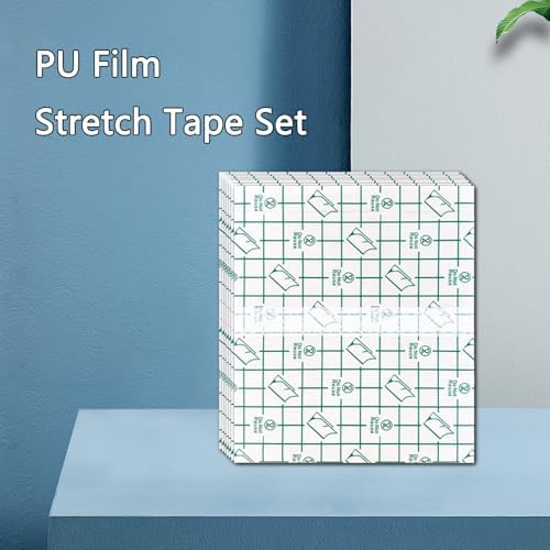 TopHomer 100pcs Transparent Dressing Adhesive Bandage Waterproof Tape Bandage Clear Adhesive Bandages Stretch Tape for Tattoos Swimming or Shower (3.14"*3.93")