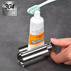 Stainless Steel Manual Toothpaste Squeezer - 304 Rustproof Metal Tube Roller, Compact 7x4x4cm Size for Bathroom, Travel & Family Use (1 Pack)