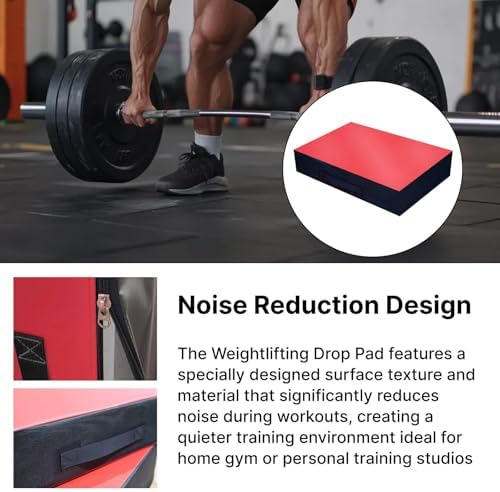Weightlifting Drop Pad Silence Deadlift Pad Supplies Barbell Cushion Floor Protection for Dumbbell Fitness Bench Press Indoor