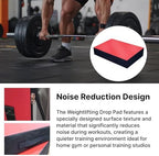 Weightlifting Drop Pad Silence Deadlift Pad Supplies Barbell Cushion Floor Protection for Dumbbell Fitness Bench Press Indoor