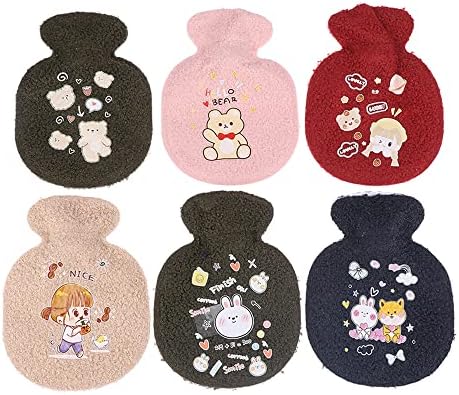 1PCS Lovely Cartoon Hand Po Mini Hot Water Bottles Portable Hand Warmer Pocket Hand Feet Hot Water Bags,F