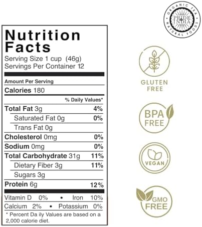 Pride Of India - Natural Red Royal Quinoa - 100% Bolivian Superior Grade Protein Rich Whole Grain, 1.25 Pound (20oz) Jar
