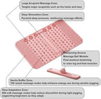 Foot Massage Mat with Soft TPE Silicone – Reflexology Acupressure Foot Pad with Removable Massage Ball, Roll-Up Portable Design for Plantar Fasciitis, Foot Pain Relief & Circulation, Home Office Use
