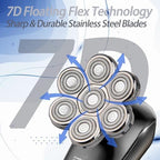 7D Blade Floating Replacement Heads for SHPAVER and Other Brand Head Shaver, Stainless Steel 7D Rotary Blades for Bald Men Rotary Shavers.