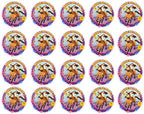 Riding free spirit edible cake topper image Horses- Birthday Icing Topper Icing sheets/Edible decoration INCLUDES: 8" round cake topper + 15 cupcake topper 2" each PRECUT