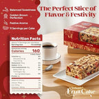 Carli’s Cakes Deluxe Fruit Cake, 1 lb. - Gourmet Holiday Fruitcake with Nuts & Dried Fruits, Ready to Serve Dessert, Ideal Christmas Gift, Celebration Treat, or Party Snack