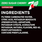 7UP Cherry Zero Sugar Soda, 12 fl oz cans, 12 pack