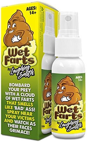 Laughing Smith - Wet Farts - Potent Stink Spray - Extra Strong Stink - Hilarious Gag Gifts & Pranks for Adults or Kids - Prank Stink Stuff - Non Toxic - Smells Like Really 'Bad' Gas