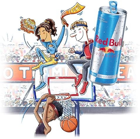 Red Bull Sugar Free Energy Drink with 80mg Caffeine plus Taurine & B Vitamins, 8.4 Fl Oz, Pack of 12 Cans