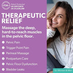 Intimate Rose Pelvic Wand, Pelvic Floor Muscle Trigger Point Massager, Perineal Massage Tool for Pelvic Physical Therapy & Pain Relief, BPA-Free, Latex-Free, Standard (Non-Vibration)