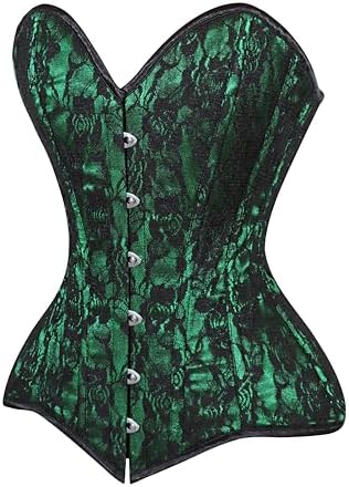 Daisy corsets Women's Daisy Corsets Womens Green/Black Lace Overbust Corset Waist Cincher Bustier & Plus Size