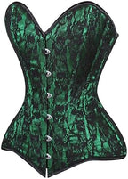 Daisy corsets Women's Daisy Corsets Womens Green/Black Lace Overbust Corset Waist Cincher Bustier & Plus Size