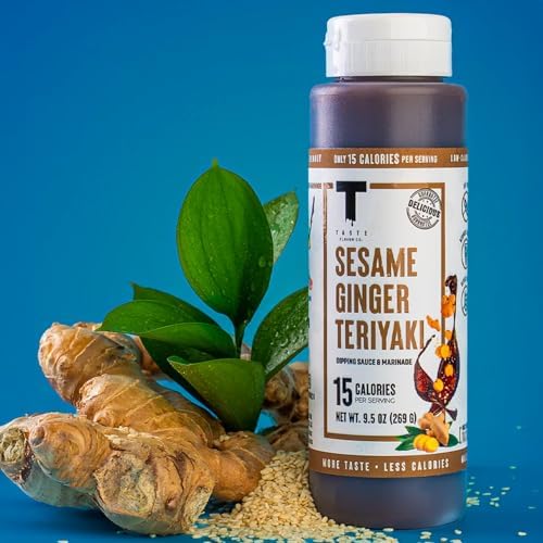Taste Flavor Co. Grilling, Dipping Sauce and Marinade, Great Tasting, Low-Calorie Sauces, Keto Friendly, No Oils (3 Pack, Sesame Ginger Teriyaki)