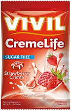Vivil Crème Life Classic Sugar Free Strawberries & Crème 60g